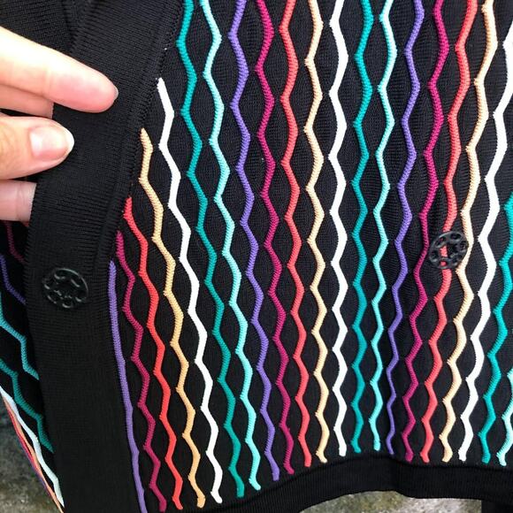 NBD x Revolve Azure Wrap Cardigan Texture Rainbow - Picture 10 of 12